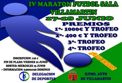 IV MARATON DE FUTBOL SALA DE VILLAMARTIN